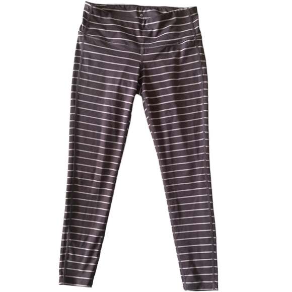 Athleta crop stripe leggings woman’s small petite - Picture 1 of 6